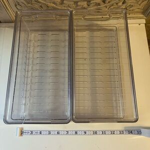 The Home Edit Clear refrigerator Storage Bins